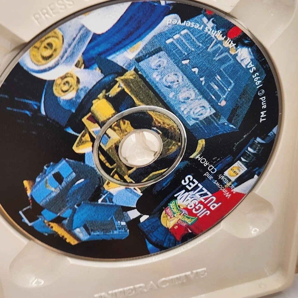Mighty Morphin Power Rangers Jigsaw Puzzles CD-ROM 1995 Saban PC Mac‎